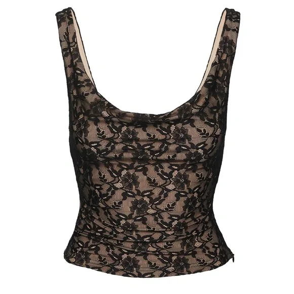 Princess Polly Romani Lace Top Black - Picture 4 of 6